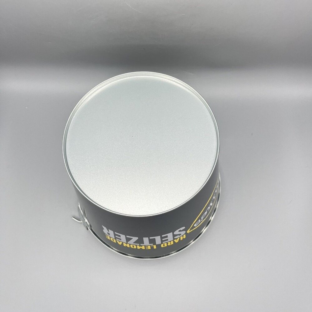 Mike's Hard Lemonade Seltzer Metal Ice Beer Bucket & Handle Ice Pail Drink Party - Picture 7 of 7